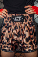 Less Talk Taped Muay Thai Shorts Leo Black