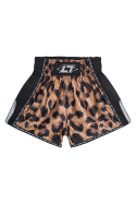 Less Talk Taped Muay Thai Shorts Leo Black