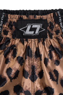 Less Talk Taped Muay Thai Shorts Leo Black