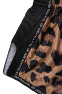 Less Talk Taped Muay Thai Shorts Leo Black