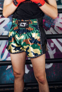 Less Talk Taped Muay Thai Shorts Camouflage Black