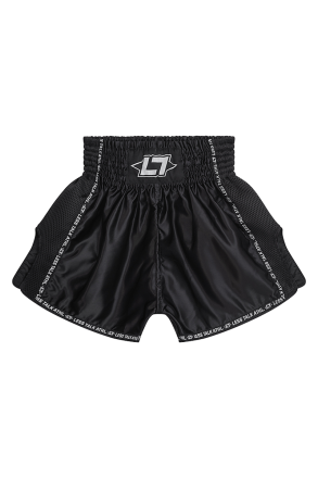 Less Talk Taped Muay Thai Shorts Black