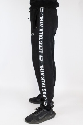 Less Talk Athletics Taped Sweatpants Black