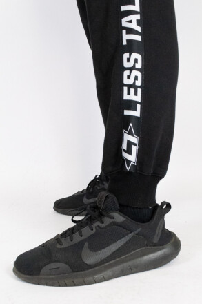 Less Talk Athletics Taped Sweatpants Black