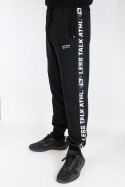 Less Talk Athletics Taped Sweatpants Black