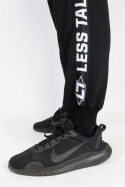 Less Talk Athletics Taped Sweatpants Black