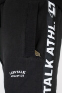 Less Talk Athletics Taped Sweatpants Black