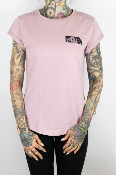 True Rebel Ladies Shirt AFA 2.0 Pocket Print Miami Pink