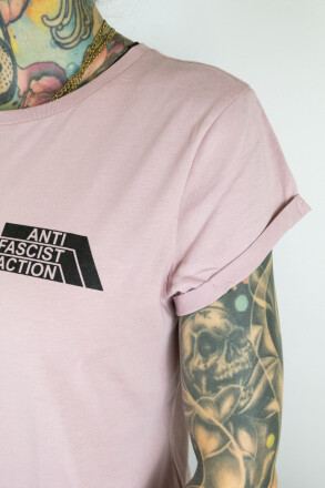 True Rebel Ladies Shirt AFA 2.0 Pocket Print Miami Pink