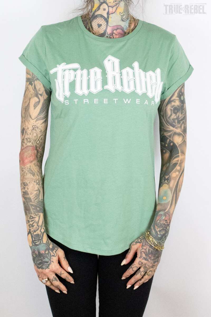 True Rebel Ladies Shirt Vatos Locos Sage box