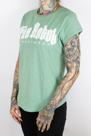 True Rebel Ladies Shirt Vatos Locos Sage Green