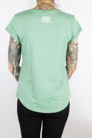 True Rebel Ladies Shirt Vatos Locos Sage Green