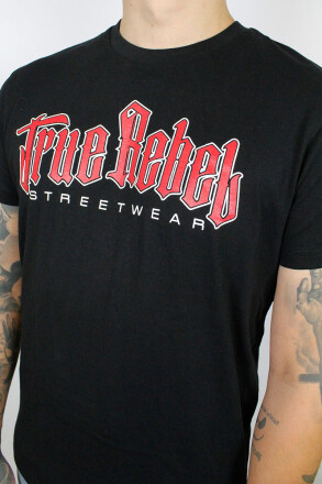 True Rebel T-Shirt Vatos Locos Black Burgundy
