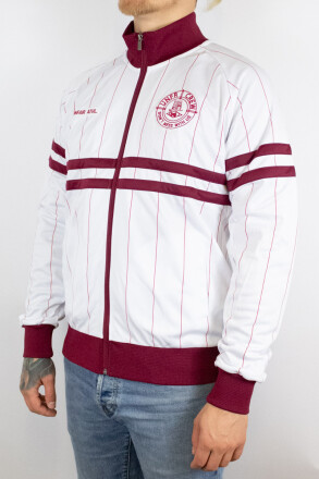 Unfair Athletics DMWU Pinstripes Tracktop White Burgundy