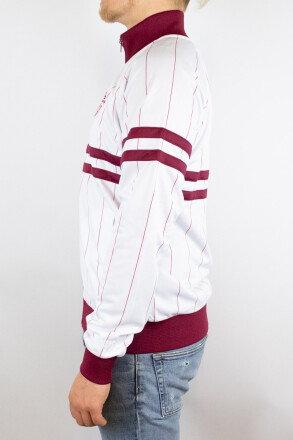 Unfair Athletics DMWU Pinstripes Tracktop White Burgundy