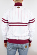 Unfair Athletics DMWU Pinstripes Tracktop White Burgundy