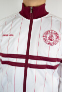 Unfair Athletics DMWU Pinstripes Tracktop White Burgundy
