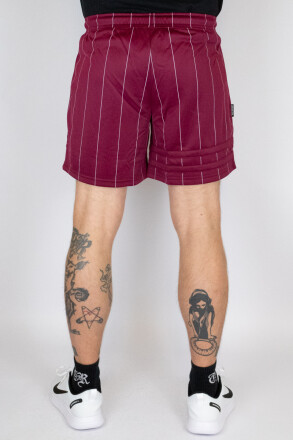 Unfair Athletics DMWU Pinstripes Shorts Burgundy