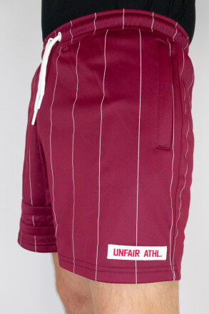 Unfair Athletics DMWU Pinstripes Shorts Burgundy