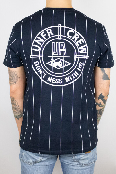 Unfair Athletics DMWU BP Pinstripes T-Shirt Navy