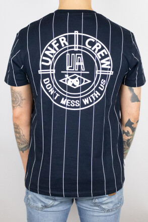 Unfair Athletics DMWU BP Pinstripes T-Shirt Navy