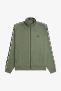 Fred Perry Taped Track Jacket LW Green Black