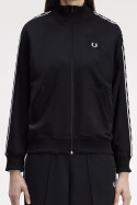 Fred Perry Ladies Taped Track Jacket Black