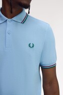 Fred Perry Twin Tipped Polo Shirt Track Blue Spring Green