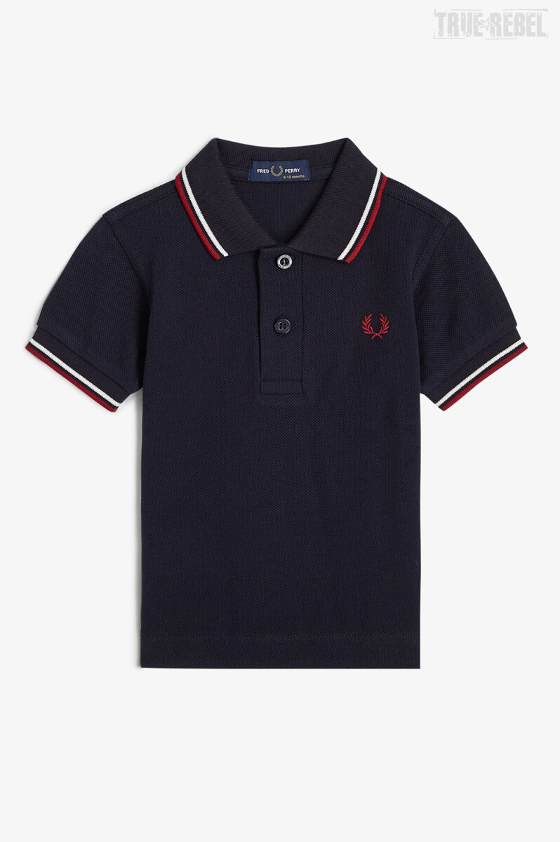 Fred Perry Kids Shirt My First Fred Perry Navy 6-12 Months