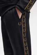 Fred Perry Contrast Tape Track Pants Black Shaded Stone