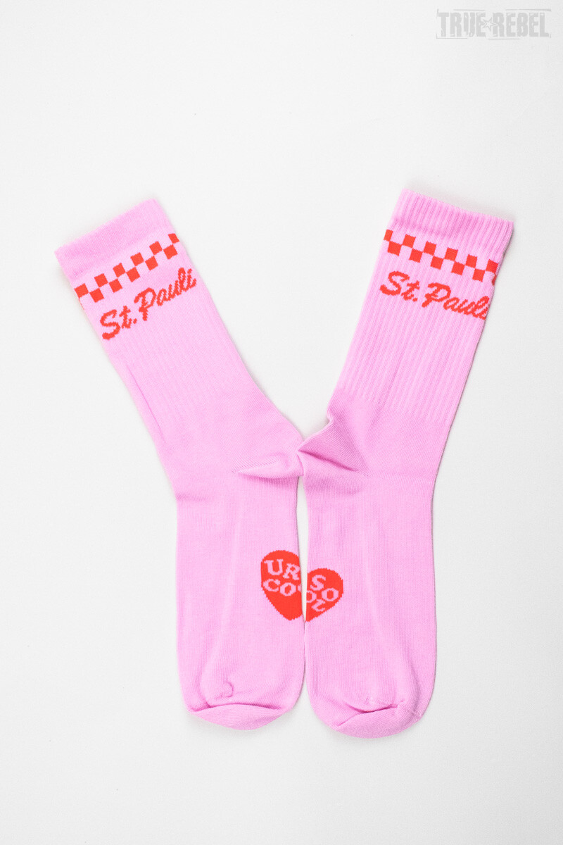 Ur So Cool Socks Checkerboard Pink