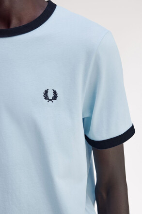 Fred Perry Ringer T-Shirt Track Blue Navy