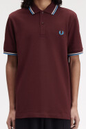 Fred Perry Twin Tipped Polo Shirt Oxblood Ecru
