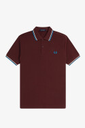 Fred Perry Twin Tipped Polo Shirt Oxblood Ecru