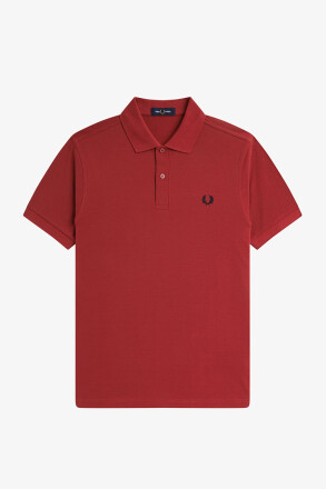 Fred Perry Polo Shirt Burton Red Navy