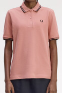Fred Perry Ladies Twin Tipped Polo Blossom Pink Black