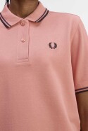 Fred Perry Ladies Twin Tipped Polo Blossom Pink Black