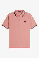 Fred Perry Ladies Twin Tipped Polo Blossom Pink Black