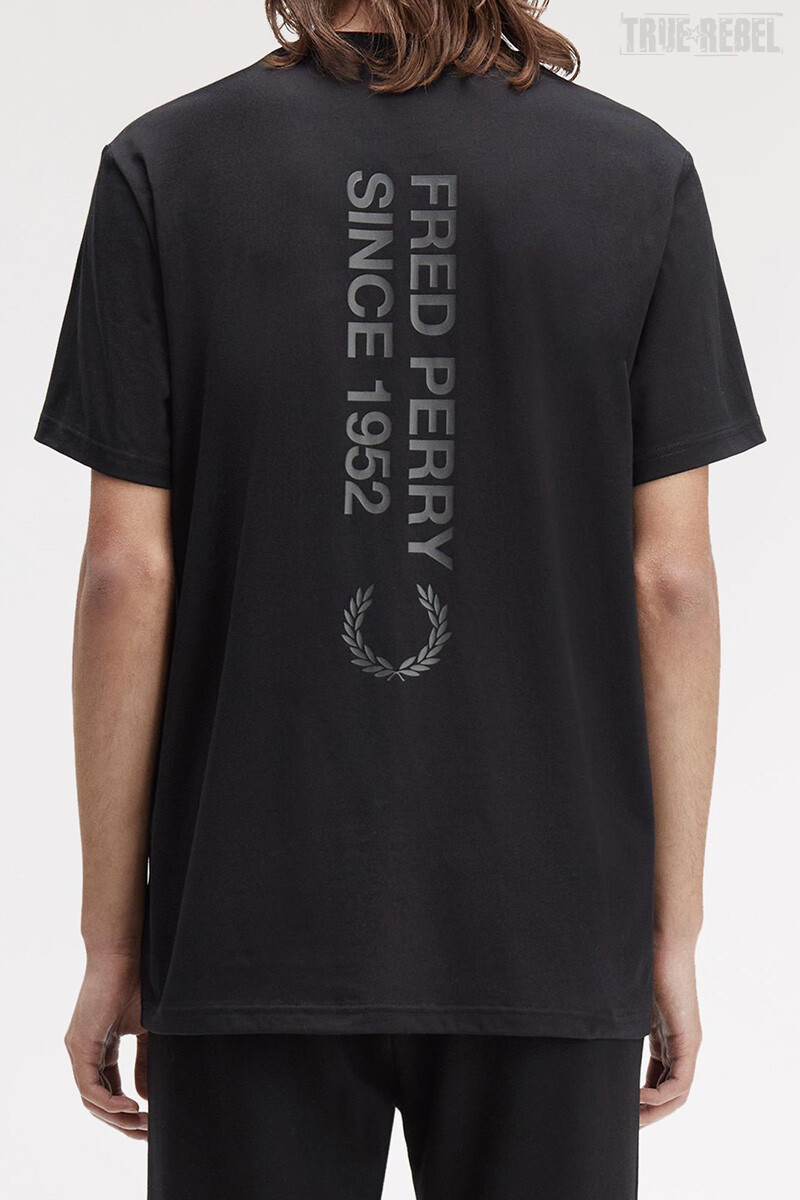 Fred Perry Bold Branding T-Shirt Black