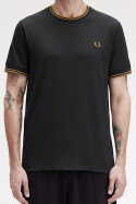 Fred Perry Twin Tipped T-Shirt Black Shaded Stone
