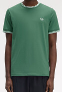 Fred Perry Twin Tipped T-Shirt Sport Green Track Blue