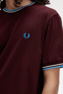 Fred Perry Twin Tipped T-Shirt Oxblood Ecru