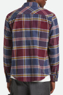 Brixton Bowery Flannel Shirt Mood Indigo Port