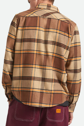 Brixton Bowery Flannel Shirt Sand Pinecone