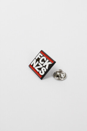True Rebel Metal Pin FCK NZS Black