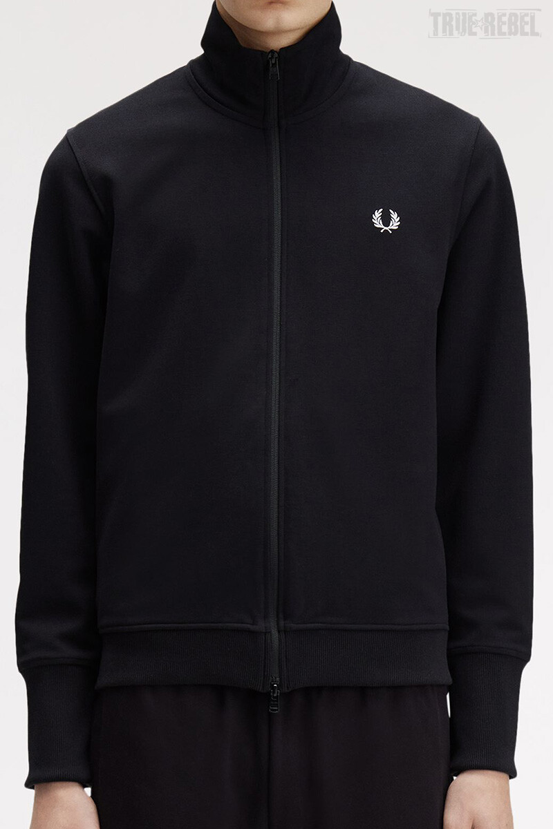 Fred Perry Thumbhole Track Jacket Black