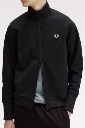 Fred Perry Thumbhole Track Jacket Black