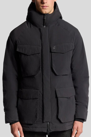 Lyle & Scott Tactical Wadded Parka Black Ice