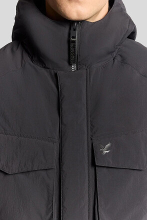Lyle & Scott Tactical Wadded Parka Black Ice