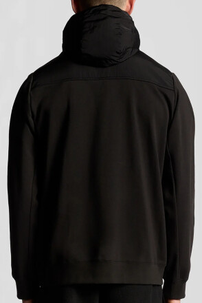 Lyle & Scott Panneled Hybrid Jacket Black Ice